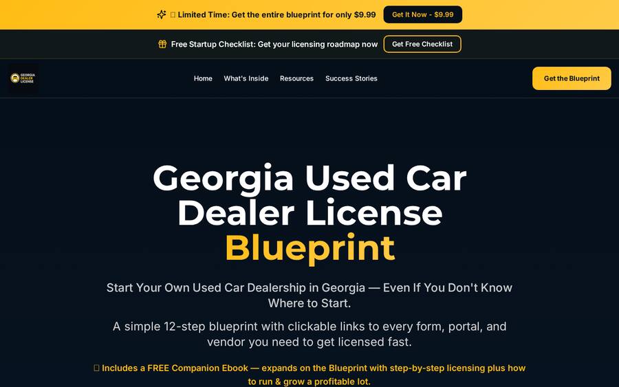 Georgia Dealer Fast Track website built by 180 Digital Solutions
