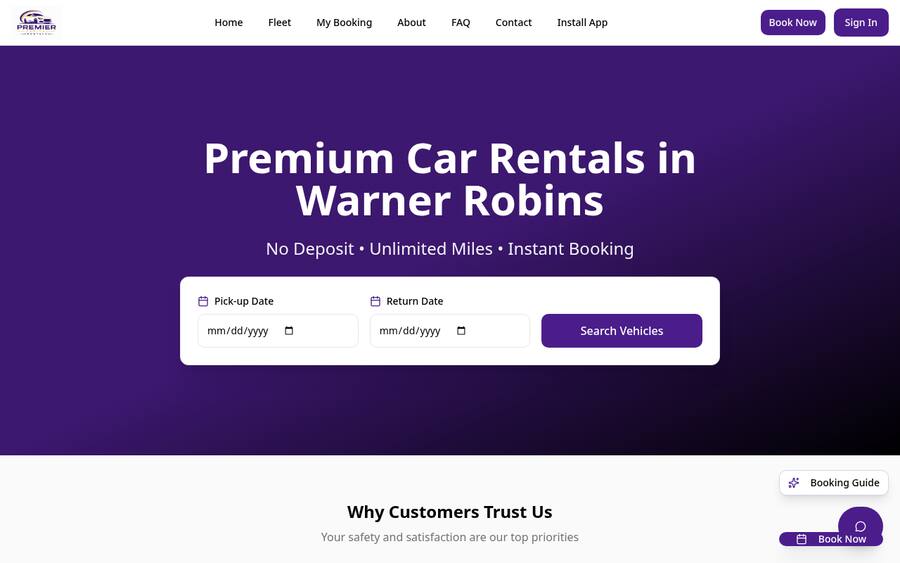 Premier Wheels website built by 180 Digital Solutions